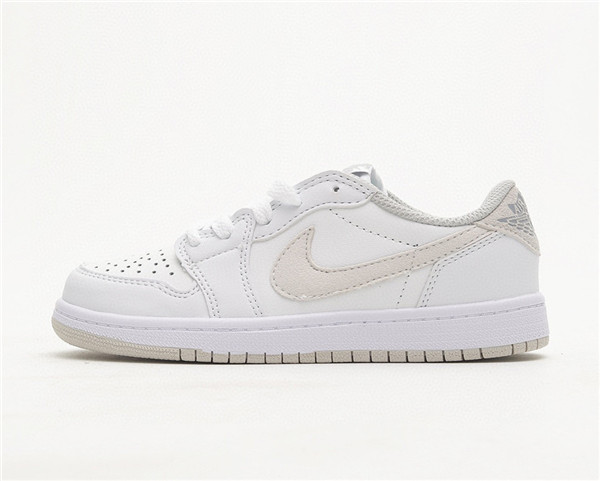 Youth Running Weapon Air Jordan 1 White Low Top Shoes 0058 Youth Running Weapon Air Jordan 1 White Low Top Shoes 0058